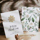 Modernes, minimales Weihnachts-elegantes Drehbuch Feiertagskarte