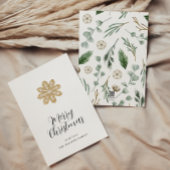 Modernes, minimales Weihnachts-elegantes Drehbuch Feiertagskarte