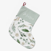 Modernes, minimales Weihnachts-elegantes Drehbuch Großer Weihnachtsstrumpf (Vorderansicht (hängend))