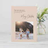 Modernes, minimales Weihnachts-Foto (Stehend Vorderseite)