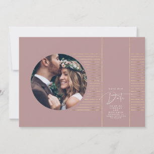 Modernes, minimales, zartes Save the Date Foto