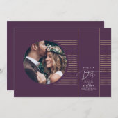 Modernes, minimales, zartes Save the Date Foto (Vorne/Hinten)