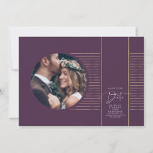 Modernes, minimales, zartes Save the Date Foto