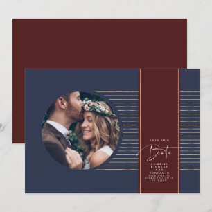 Modernes, minimales, zartes Save the Date Foto