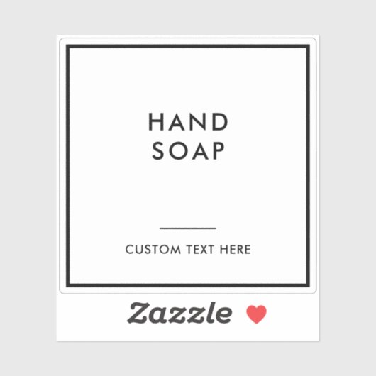 Modernes minimales Zuhause-Label für die Organisat Aufkleber (Blatt)