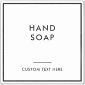 Modernes minimales Zuhause-Label für die Organisat Aufkleber (Vorderseite)