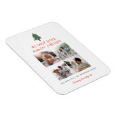 modernes, minimalfarbenes Familienjubiläum Foto Magnet (Rechte Seite)