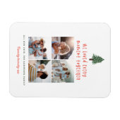 modernes, minimalfarbenes Familienjubiläum Foto Magnet (Horizontal)