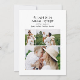 Modernes, minimalfarbenes Weihnachtsgebäck für Fam Feiertagskarte