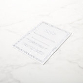 Modernes Minimalisrt Wedding RSVP Folie Einladungspostkarte (Gedreht)