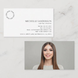 Modernes minimalist einfaches professionelles Logo Visitenkarte