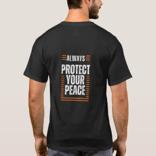 Modernes Minimalist Protect Your Peace T-Shirt   V