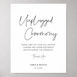 Modernes Minimalistenposter ohne Stecker Poster