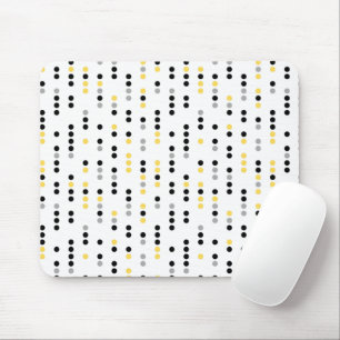 Modernes, minimalistic Retro Memphis-Punktmuster Mousepad
