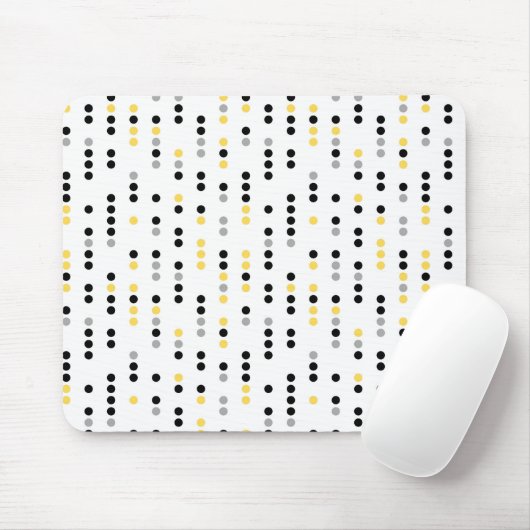 Modernes, minimalistic Retro Memphis-Punktmuster Mousepad (Mit Mouse)