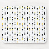 Modernes, minimalistic Retro Memphis-Punktmuster Mousepad (Vorne)