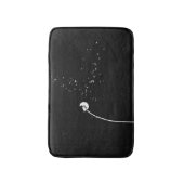 Modernes Minimalistic schwarze u. weiße Badematte (Vorderseite Vertikal)