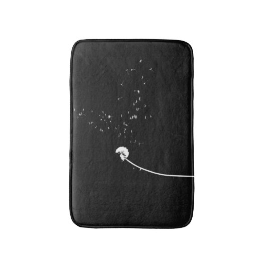 Modernes Minimalistic schwarze u. weiße Badematte (Vorderseite Vertikal)