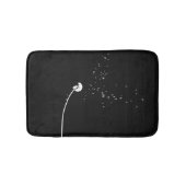 Modernes Minimalistic schwarze u. weiße Badematte (Vorderseite)