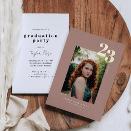 Modernes Minimalistisch 2023 | FOTO ABSCHLUSS Folieneinladung