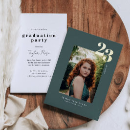 Modernes Minimalistisch 2023 | FOTO ABSCHLUSS Folieneinladung