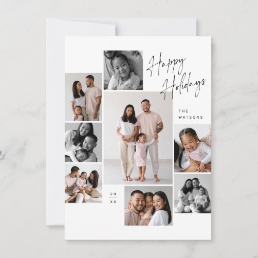 Modernes Minimalistisch 9 Fotomaterial Weihnachten (Vorderseite)