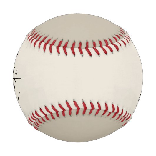 Modernes Minimalistisch Baseball (Vorderseite)