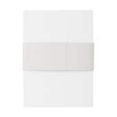 Modernes Minimalistisch | Beige Einladung Bauchban Einladungsbanderole (Rückseitenbeispiel)