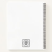 Modernes Minimalistisch | Benutzerdefiniertes Corp Notizblock (Rückseite)