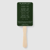 Modernes Minimalistisch Blue Aquamarines Programm Fächer (Rückseite)