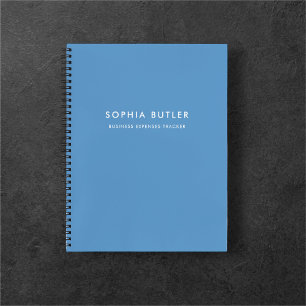 Modernes Minimalistisch Blue Notebook Notizblock