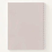 Modernes Minimalistisch-Blush-Beige-Notebook Notizblock (Rückseite)
