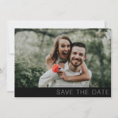 Modernes Minimalistisch Chic 2 Foto Save The Date (Vorderseite)