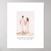 Modernes Minimalistisch Chic Foto Alternative Gäst Poster (Vorne)