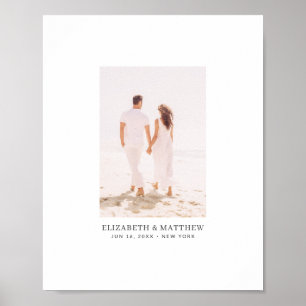 Modernes Minimalistisch Chic Foto Alternative Gäst Poster