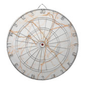 modernes, minimalistisch-chic-skandinavisches weiß dartscheibe (vorne)