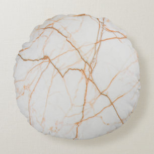 modernes, minimalistisch-chic-skandinavisches weiß rundes kissen