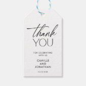 Modernes Minimalistisch Dankeschön Gastgeschenk Ho Geschenkanhänger (Vorderseite)