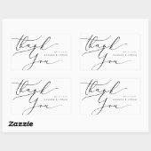 Modernes Minimalistisch Dankeschön Gastgeschenk Ho Rechteckiger Aufkleber (Blatt)