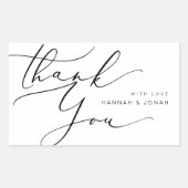 Modernes Minimalistisch Dankeschön Gastgeschenk Ho Rechteckiger Aufkleber (Vorderseite)