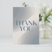 Modernes Minimalistisch Dankeskarte (Stehend Vorderseite)