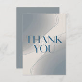 Modernes Minimalistisch Dankeskarte (Vorne/Hinten)