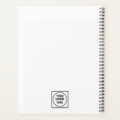 Modernes Minimalistisch | Eigener Corporate Logo-P Planer (Rückseite)