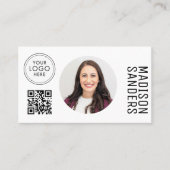 Modernes Minimalistisch einfaches Berufliches Foto Visitenkarte (Vorderseite)