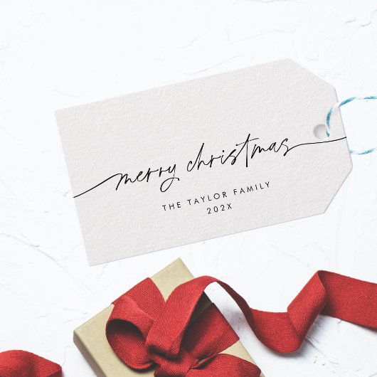 Modernes Minimalistisch Einfaches Elegantes Weihna Geschenkanhänger