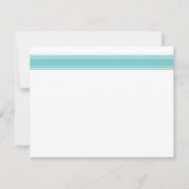 Modernes Minimalistisch Einfaches Mit Monogramm Aq Mitteilungskarte (Rückseite)