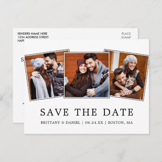 Modernes Minimalistisch Einfaches Rett unseres Dat Postkarte (Vorne/Hinten)