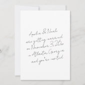 Modernes Minimalistisch Einfaches Save the Date Sc Einladung (Vorderseite)