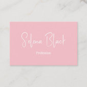 Modernes Minimalistisch | Elegant Blossom & QR Cod Visitenkarte (Vorderseite)