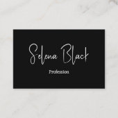 Modernes Minimalistisch | Eleganter Bold & QR Code Visitenkarte (Vorderseite)